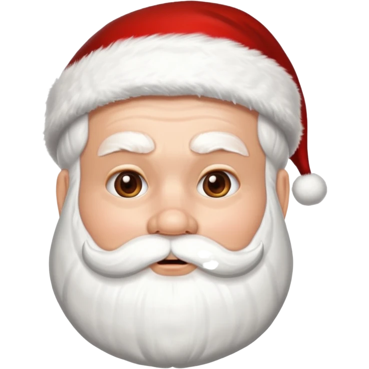Santa in a skincare mask emoji
