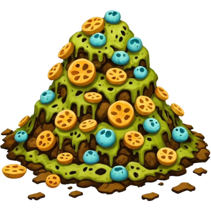 rotten food, no faces, no people emoji