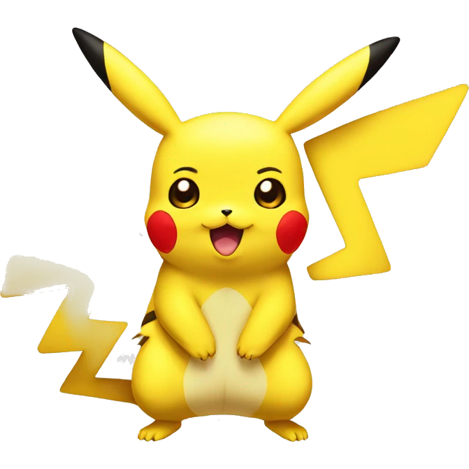 Pikachu com raiva emoji