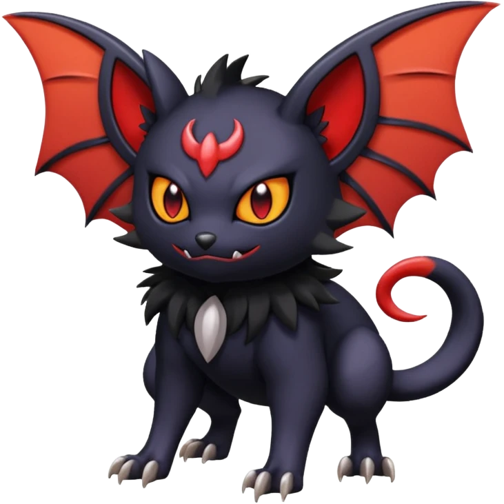 Noibat-Nargacuga-Litten-Torracat-fusion-Fakemon-Pokémon-creature  emoji