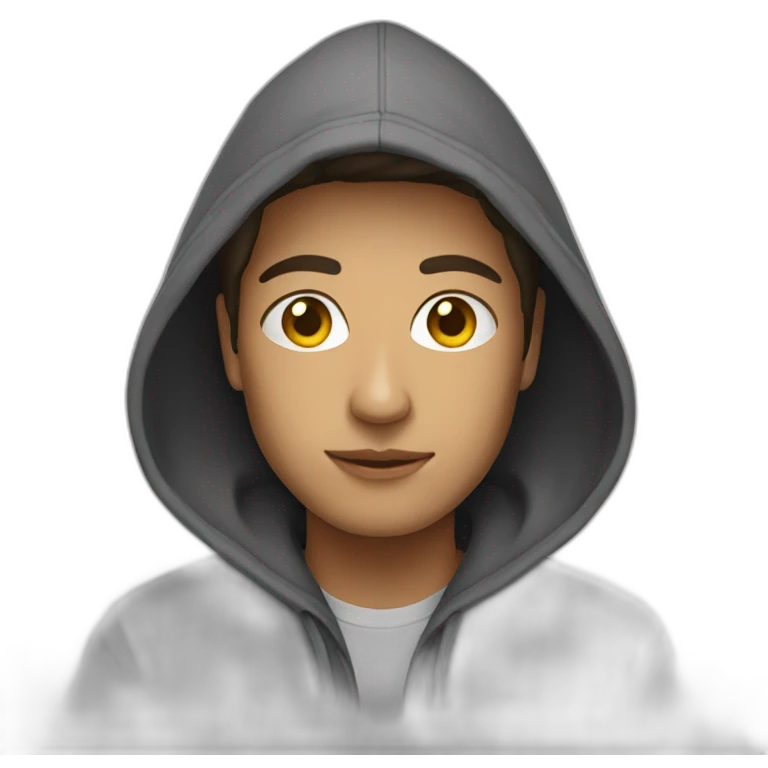 person in hoodie emoji