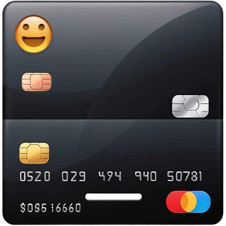 black credit card, no text emoji