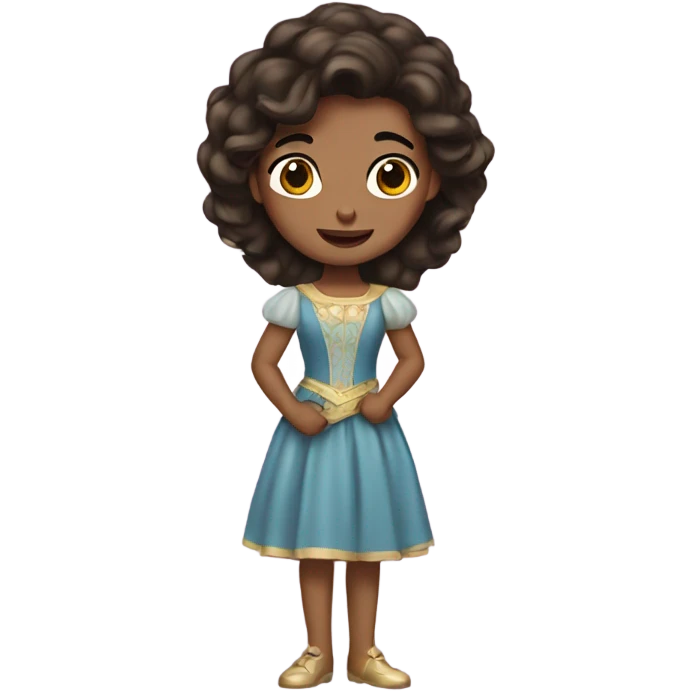 Brunette princess emoji