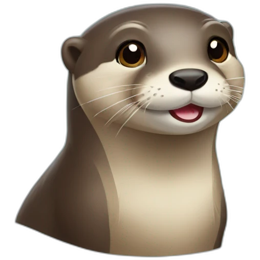 Loutre mignonne emoji