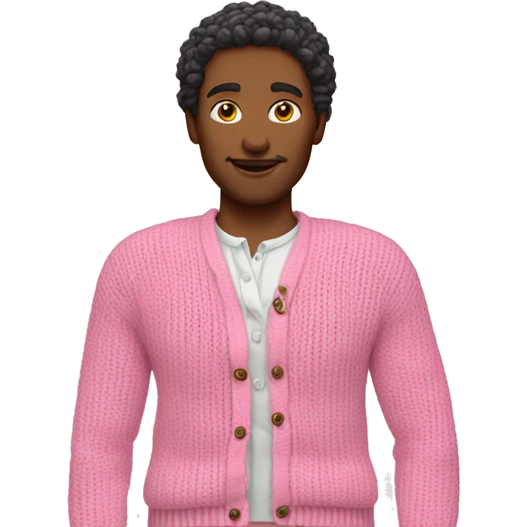 pink knitte cardigan emoji