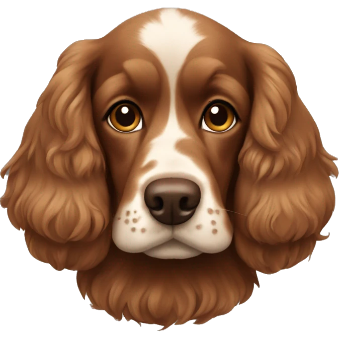 Brown cocker spaniel emoji