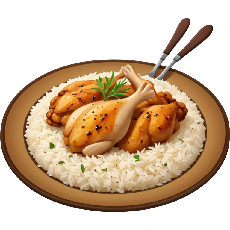 rice and chicken emoji