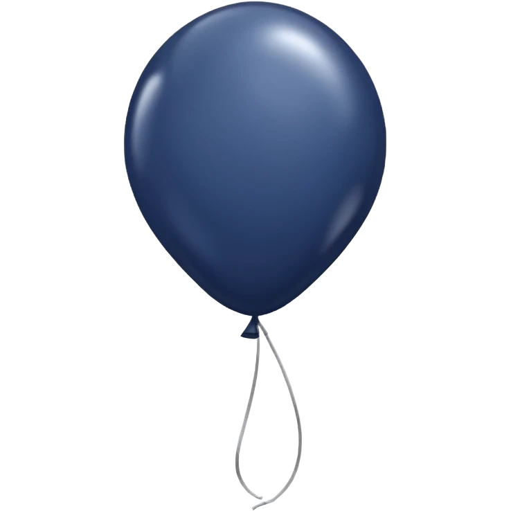dark navy balloon emoji
