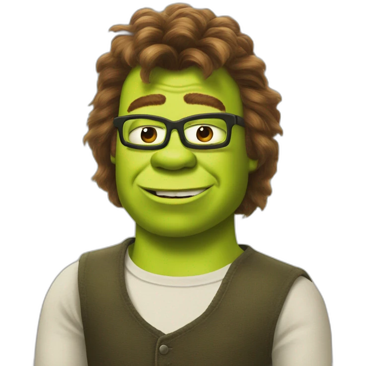 shrek als rick astley emoji
