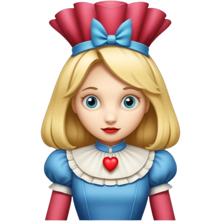 Alice in wonderland off with her head emoji
