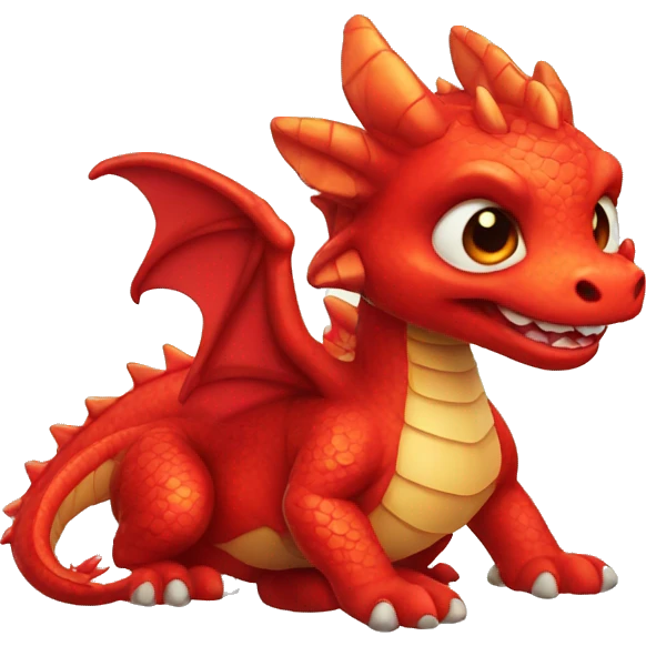 cute red dragon emoji