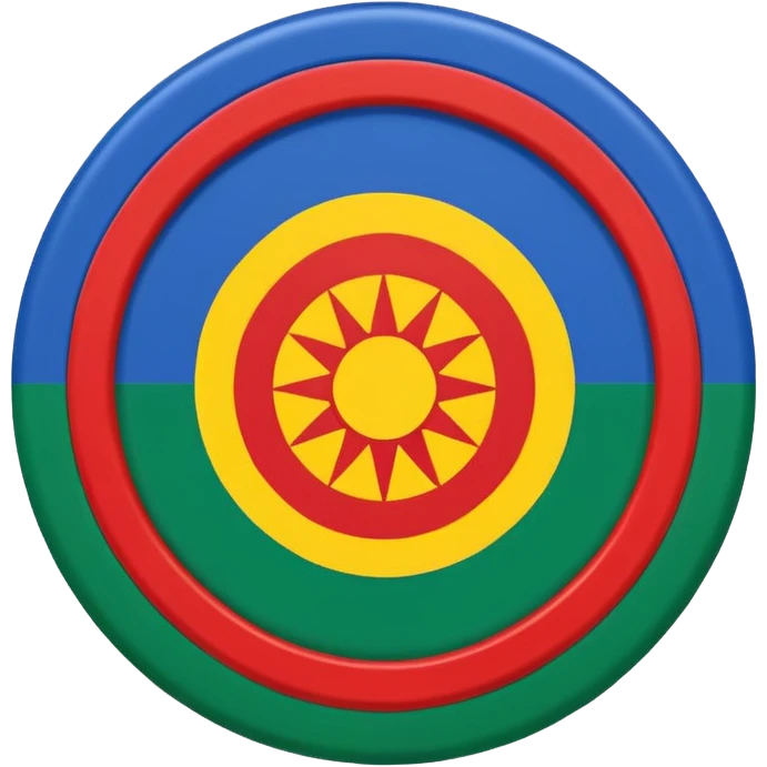 Bandera de los gitanos emoji