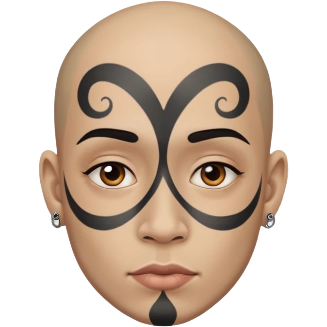absurdly amount of face tattoos emoji