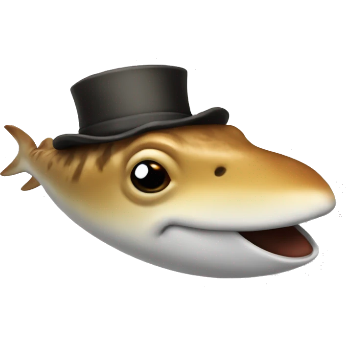 sahark with tophat emoji