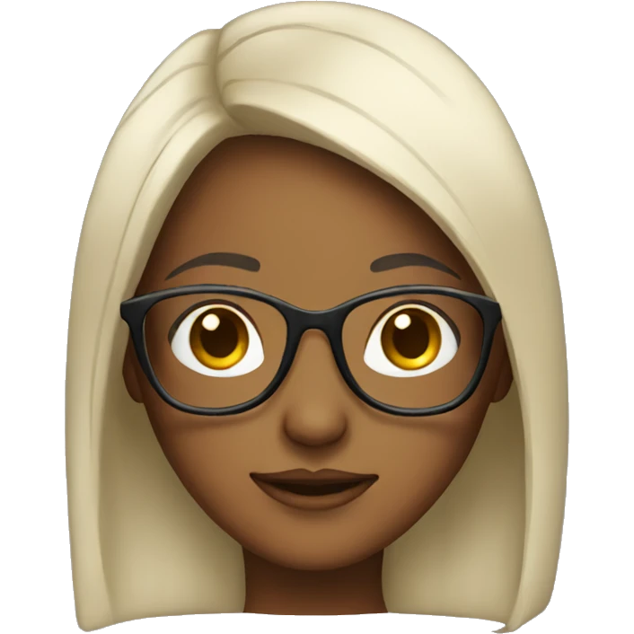 Girl with glasses emoji