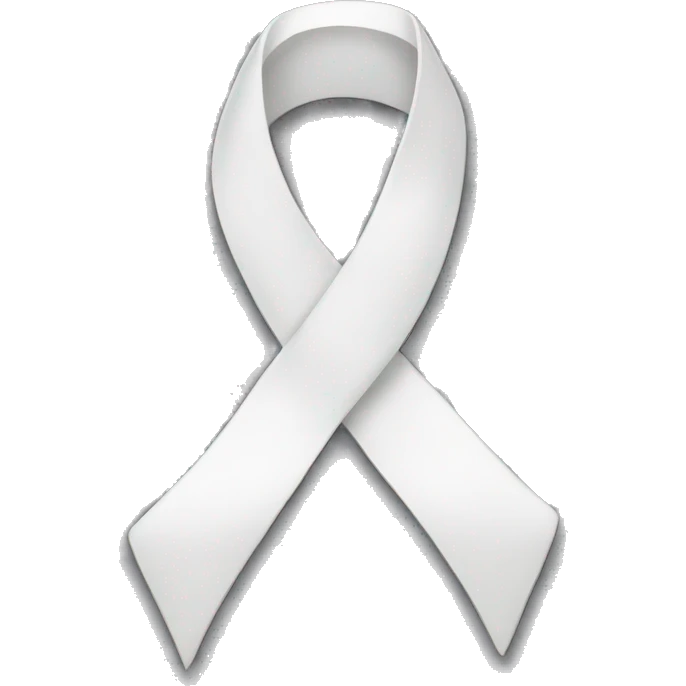 White ribbon  emoji
