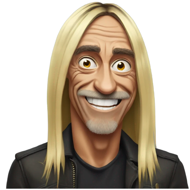 iggy pop smiling emoji