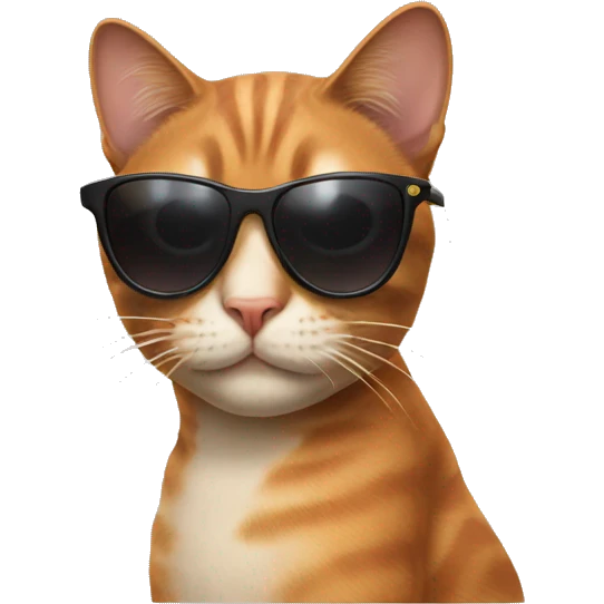 Cat with sunglasses emoji