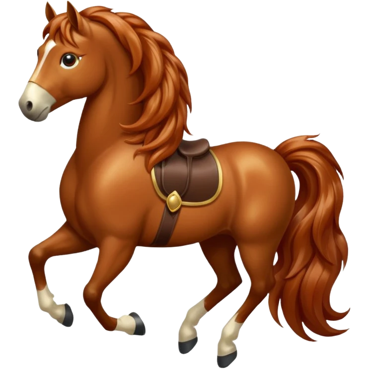 Fancy horse emoji