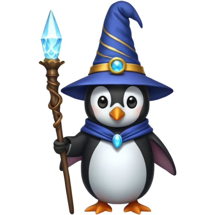 Penguin Wizard emoji