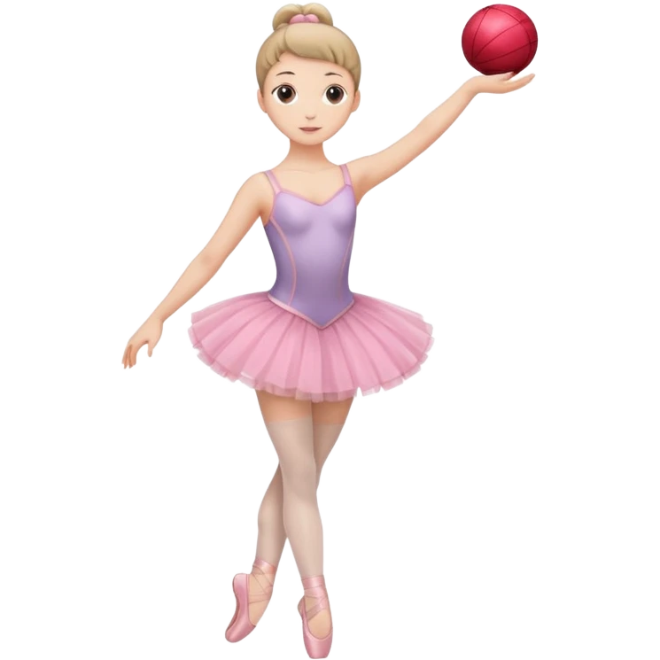 full body balet holding ball emoji
