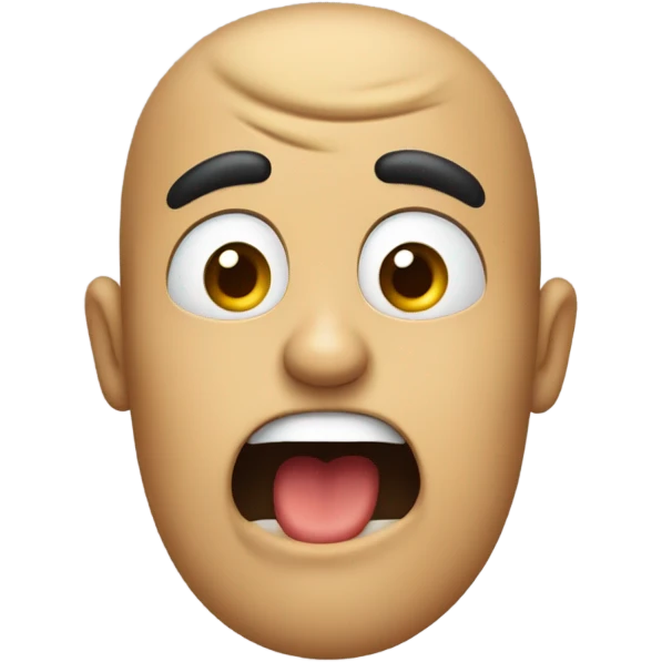 Shocked with finger  emoji