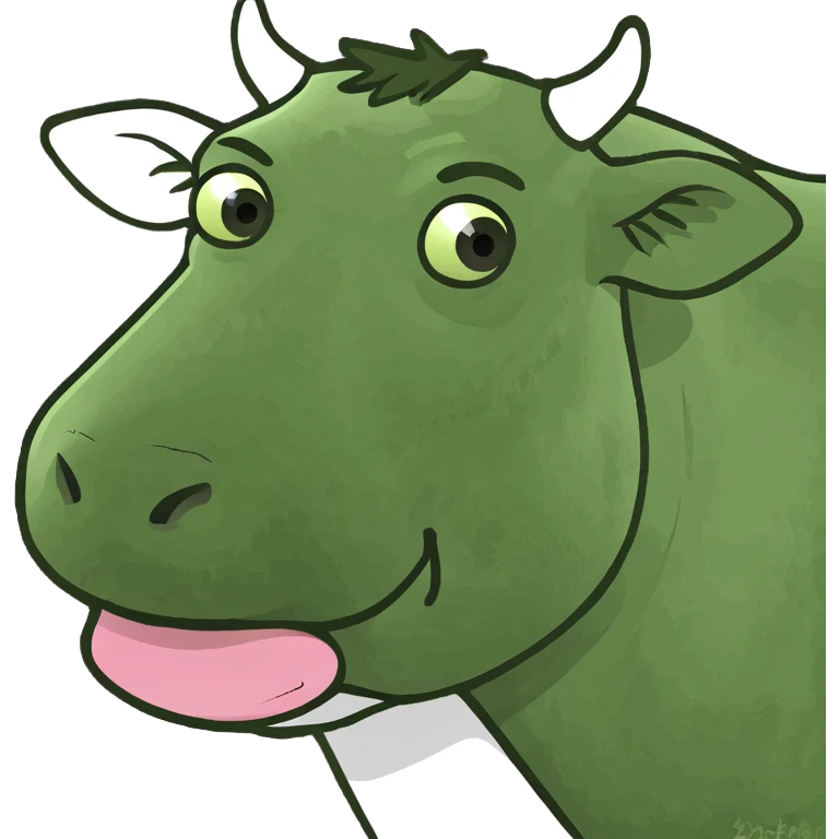 Flying cow emoji