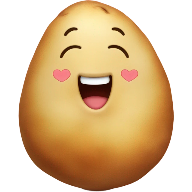 Potato in love emoji