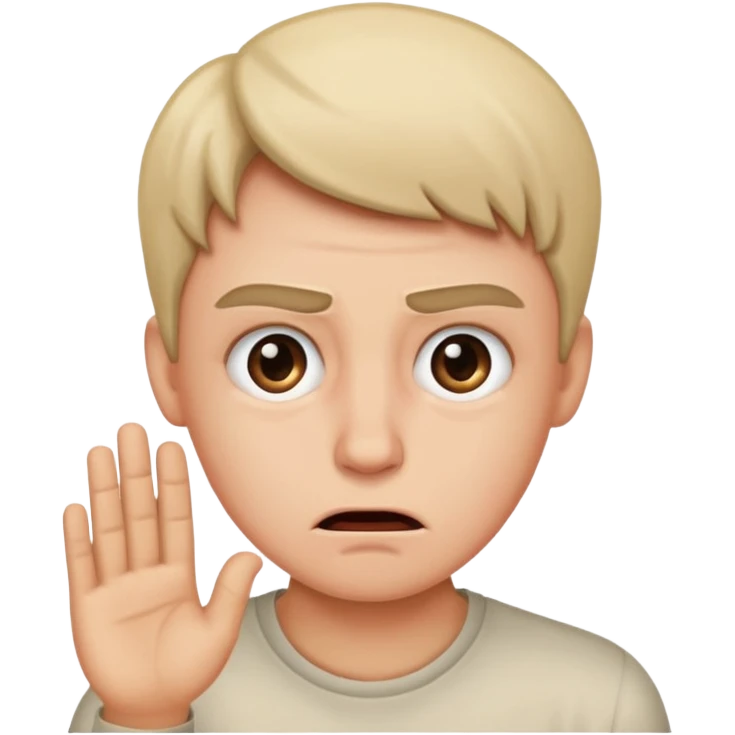 Make a emoji of a person saying "Ew" emoji