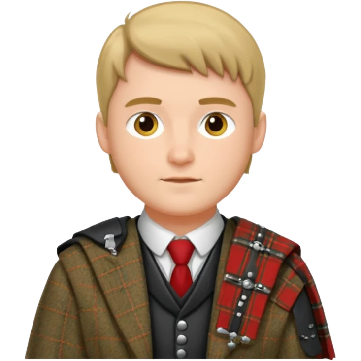  man wearing scottish traditional clothes emoji