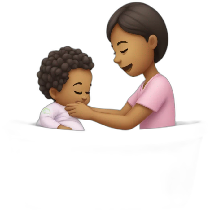 Someone taking care of a baby emoji