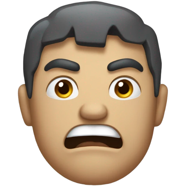 angry questioning person emoji