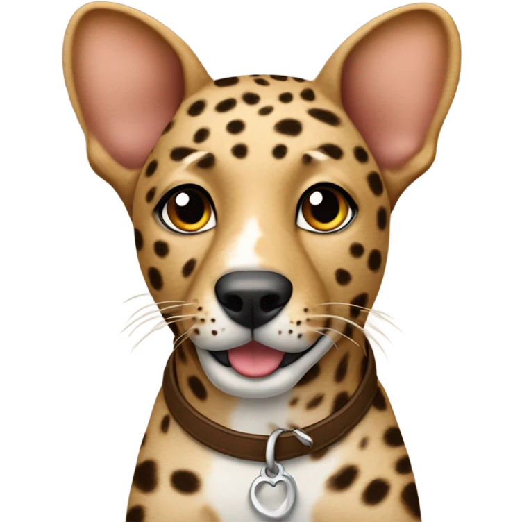 Catahula leopard dog brown￼ emoji