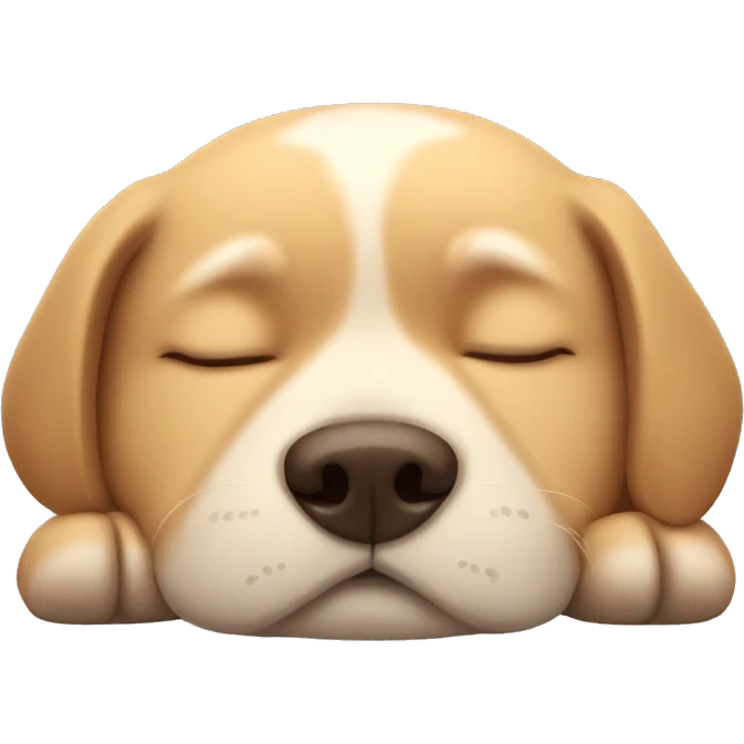 Sleeping dog emoji