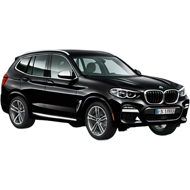 black BMW x3 Msport emoji