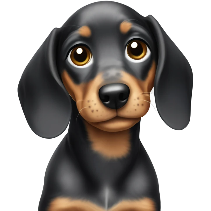 marble dachshund puppy emoji