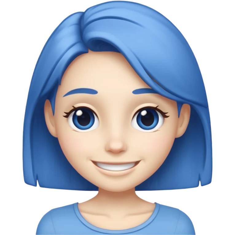 Bonnie Blue skinny, smiling emoji