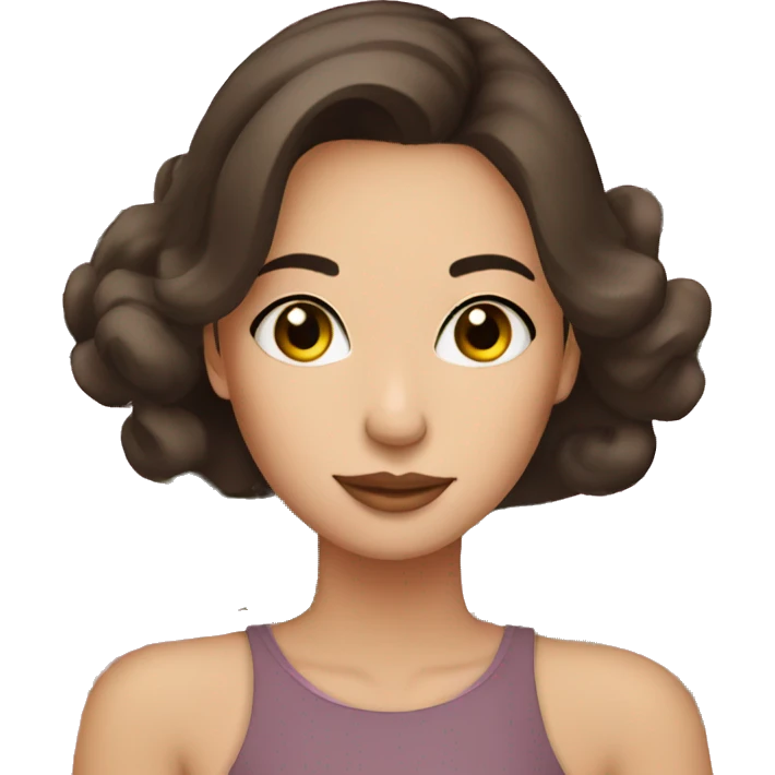 brunette beautiful girl smells  peonies emoji