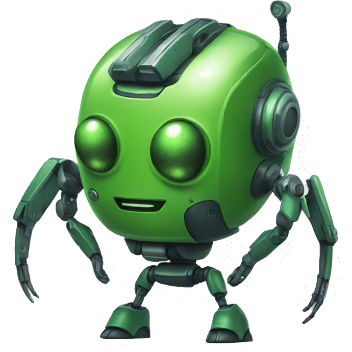 Green tick robot emoji
