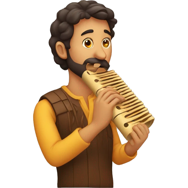 spanish man playing pan flute emoji