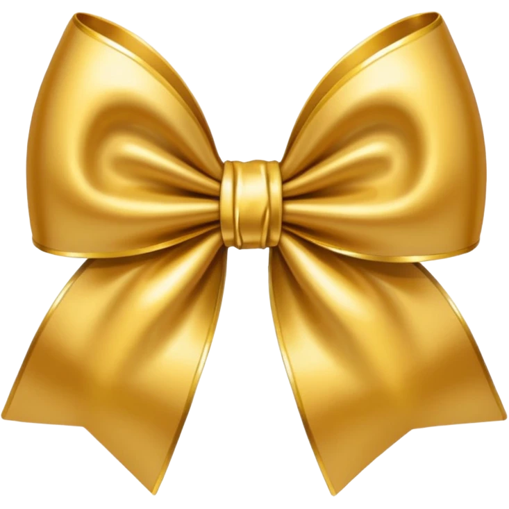 Gold bow emoji