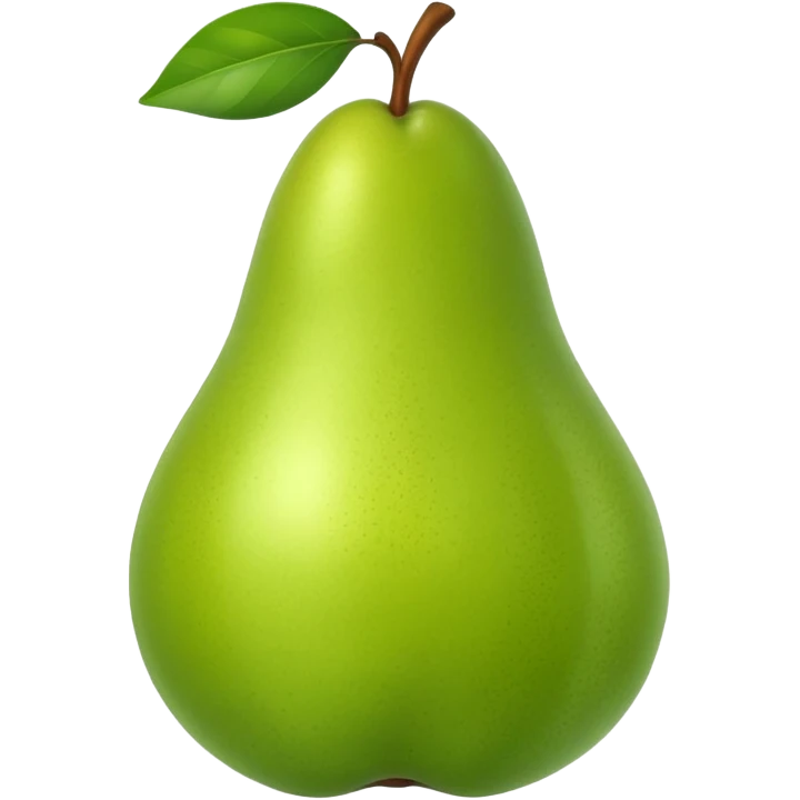 a realistic pear emoji