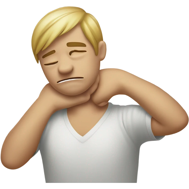 Hurt neck emoji