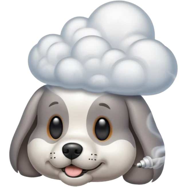 doggie smoke weed emoji