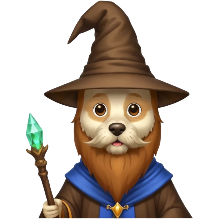 Dog wizard emoji