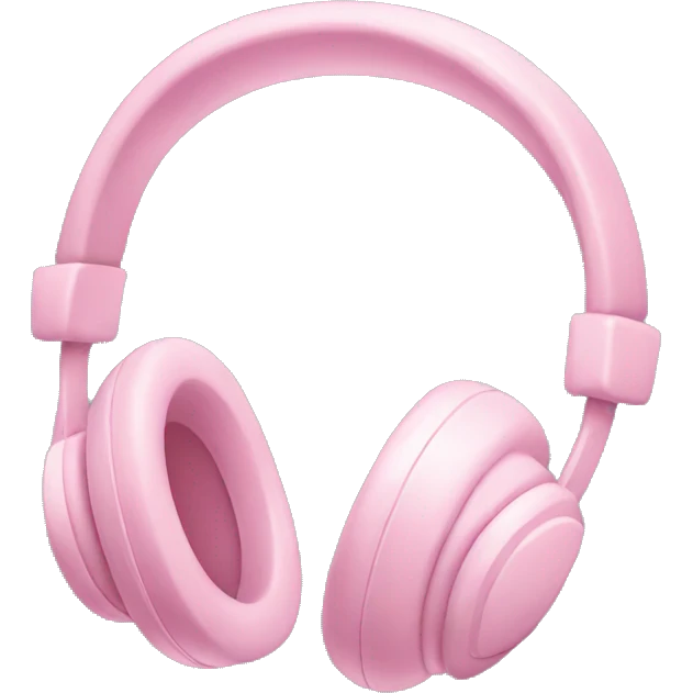 Baby pink headphones  emoji