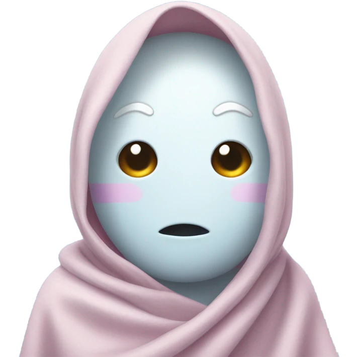 Trans flag adorable ghost emoji