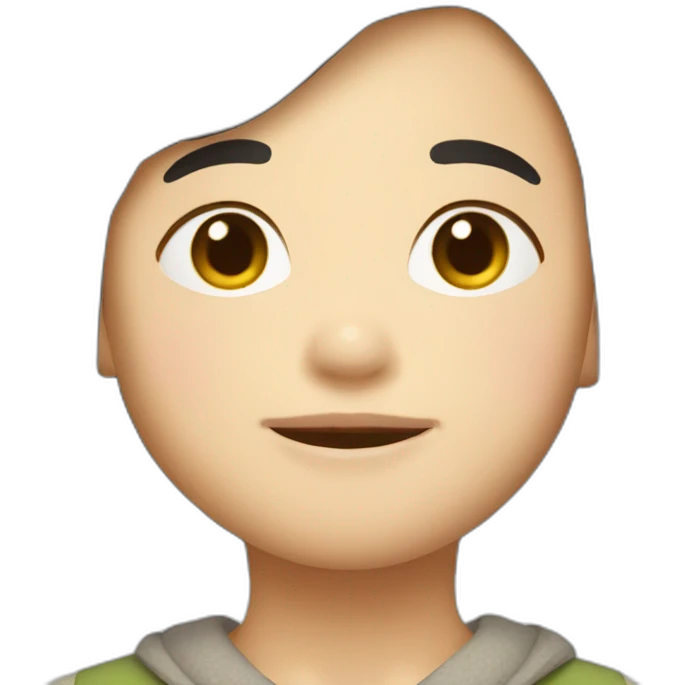 Asian grogu emoji