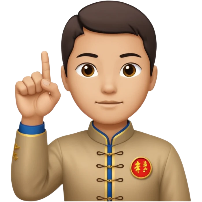 Traditional Chinese greeting gesture: right fist in left palm emoji