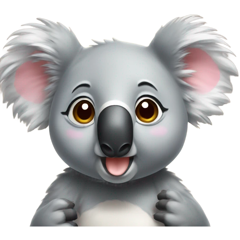 Koala blowing a kiss emoji